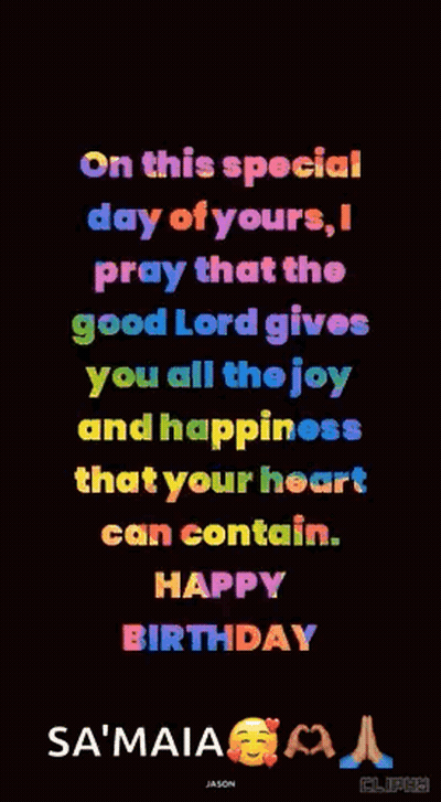Happy Birthday Joy And Happiness GIF