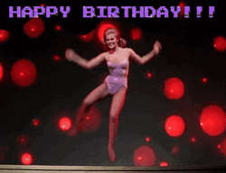 Happy Birthday Lady Awkward Funny Dance GIF