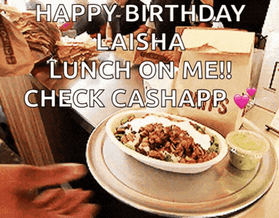 Happy Birthday Laisha Lunch GIF