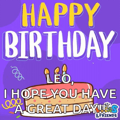 Happy Birthday Leo GIF