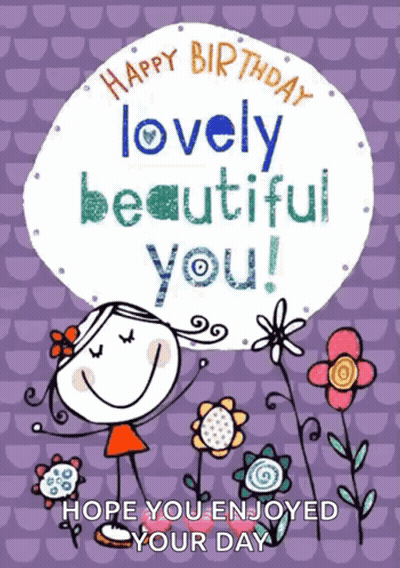 Happy Birthday Lovely Card GIF
