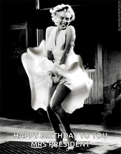 Happy Birthday Madam President Marilyn Monroe GIF
