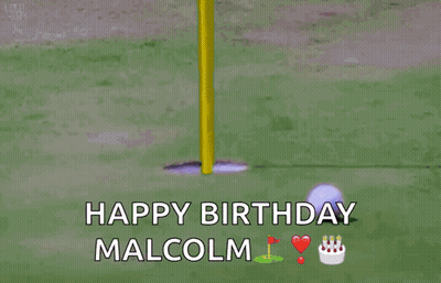 Happy Birthday Malcolm Celebration GIF