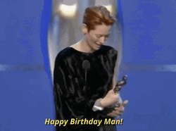 Happy Birthday Man Academy Awards Speech Greeting GIF