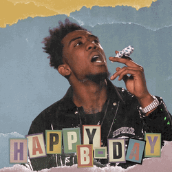 Happy Birthday Man Black Dude Blowing Whistle GIF