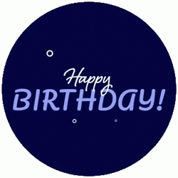 Happy Birthday Man Simple Fireworks Background GIF