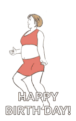Happy Birthday Mom Lively Dancing And Bumping GIF