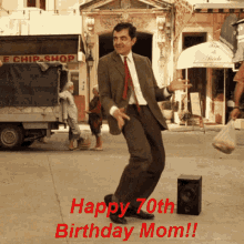 Happy Birthday Mom Mr. Bean Dancing GIF