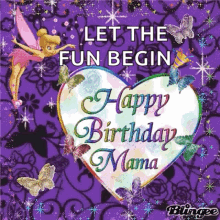 Happy Birthday Mom Tinker Bell And Sparkles GIF