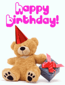Happy Birthday Month Bear Swaying GIF