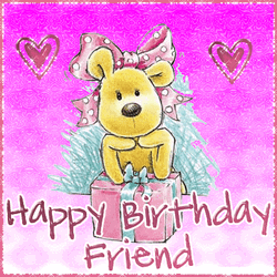 Happy Birthday My Friend Cute Bear  GIF