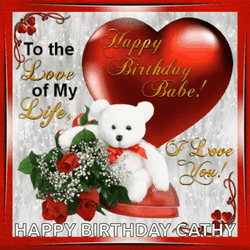 Happy Birthday My Love Cute Bear GIF