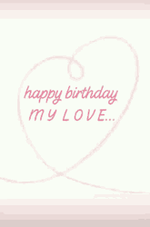 Happy Birthday My Love In A Heart GIF