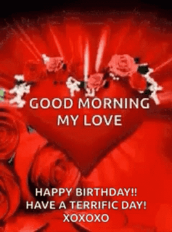 Happy Birthday My Love Pumping Heart GIF