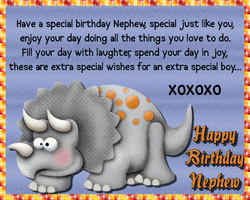 Happy Birthday Nephew Enjoy Your Day Special Wishes GIF