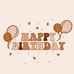 Happy Birthday Niece Pink Balloons Bouncing GIF