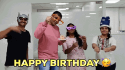 Happy Birthday Office Dance GIF