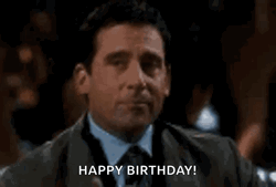 Happy Birthday Office Steve Carell GIF