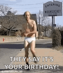 Happy Birthday Old Man Lively Dancing GIF