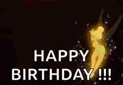 Happy Birthday Princess Tinker Bell Pixie Dust GIF