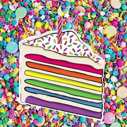 Happy Birthday Rainbow Cake