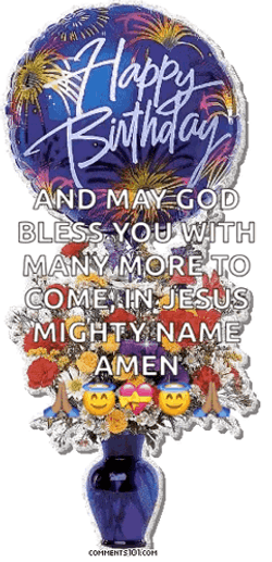 Happy Birthday Religious Jesus Name GIF