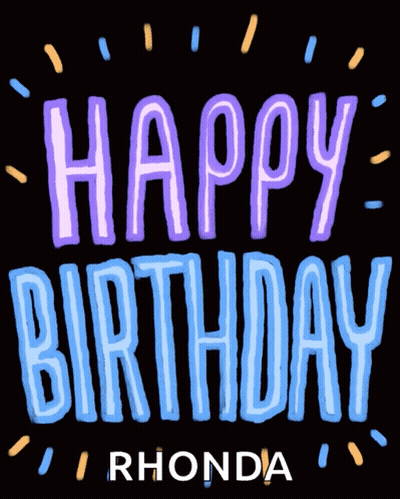 Happy Birthday Rhonda GIF