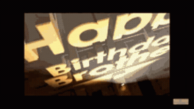 Happy Birthday Sign In Yellow GIF