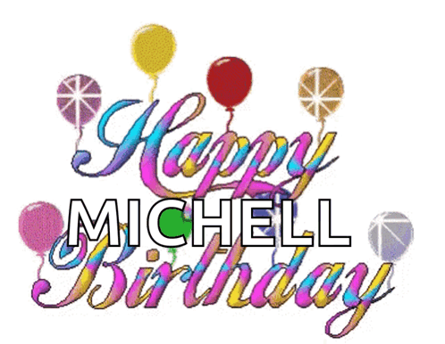 Happy Birthday Sign With Balloons GIF