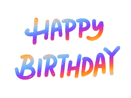 Happy Birthday Sign With Star Sticker