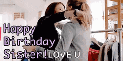 Happy Birthday Sis Love You Hug GIF