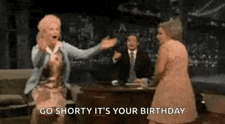 Happy Birthday Sister Funny Meme Grannies Dancing GIF