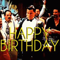 Happy Birthday Sister Funny Meme Leonardo DiCaprio Dancing GIF