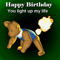 Happy Birthday Sister Funny Meme Teddy Bear GIF
