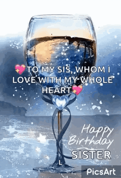 Happy Birthday Sister I Love You GIF