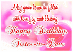 Happy Birthday Sister In Law Blessings GIF | GIFDB.com