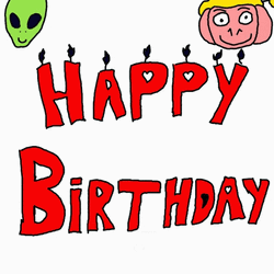 Happy Birthday Sister In Law Funny Animated Art Meme GIF