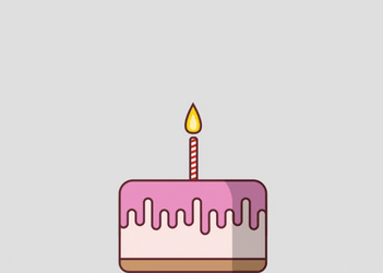 Happy Birthday Sister In Law Funny Cartoon Cake Meme GIF