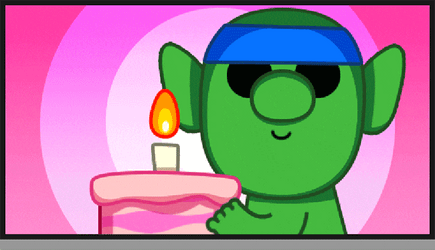 Happy Birthday Sister In Law Funny Green Alien Meme GIF