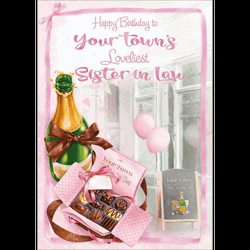 Happy Birthday Sister In Law Gifts Champagne GIF