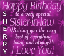 Happy Birthday Sister-In-Law I Love You GIF
