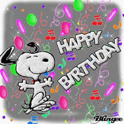 Happy Birthday Snoopy GIF