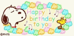 Happy Birthday Snoopy GIF