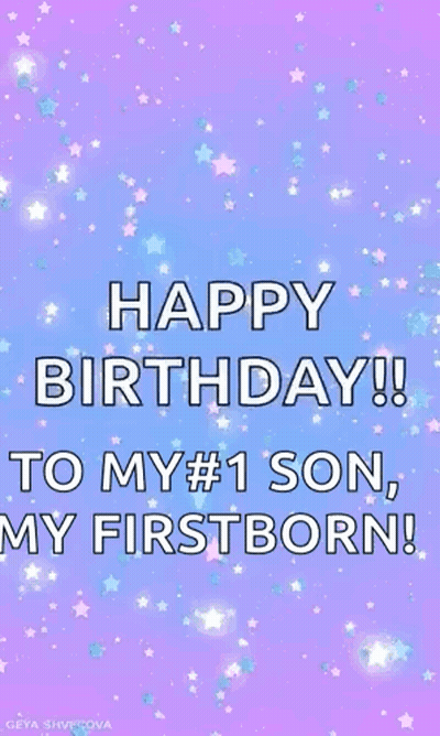 Happy Birthday Son Card GIF