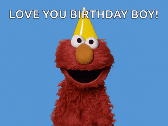 Happy Birthday Son Elmo Sesame Street GIF