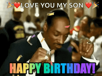 Happy Birthday Son Man Dancing GIF
