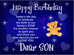 Happy Birthday Son Quote GIF