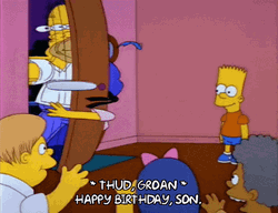 Happy Birthday Son Simpsons GIF