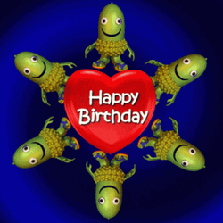 Happy Birthday Spin Fishing Artwork GIF