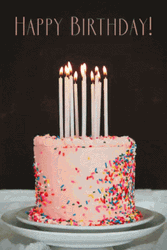 Happy Birthday Sprinkled Cake